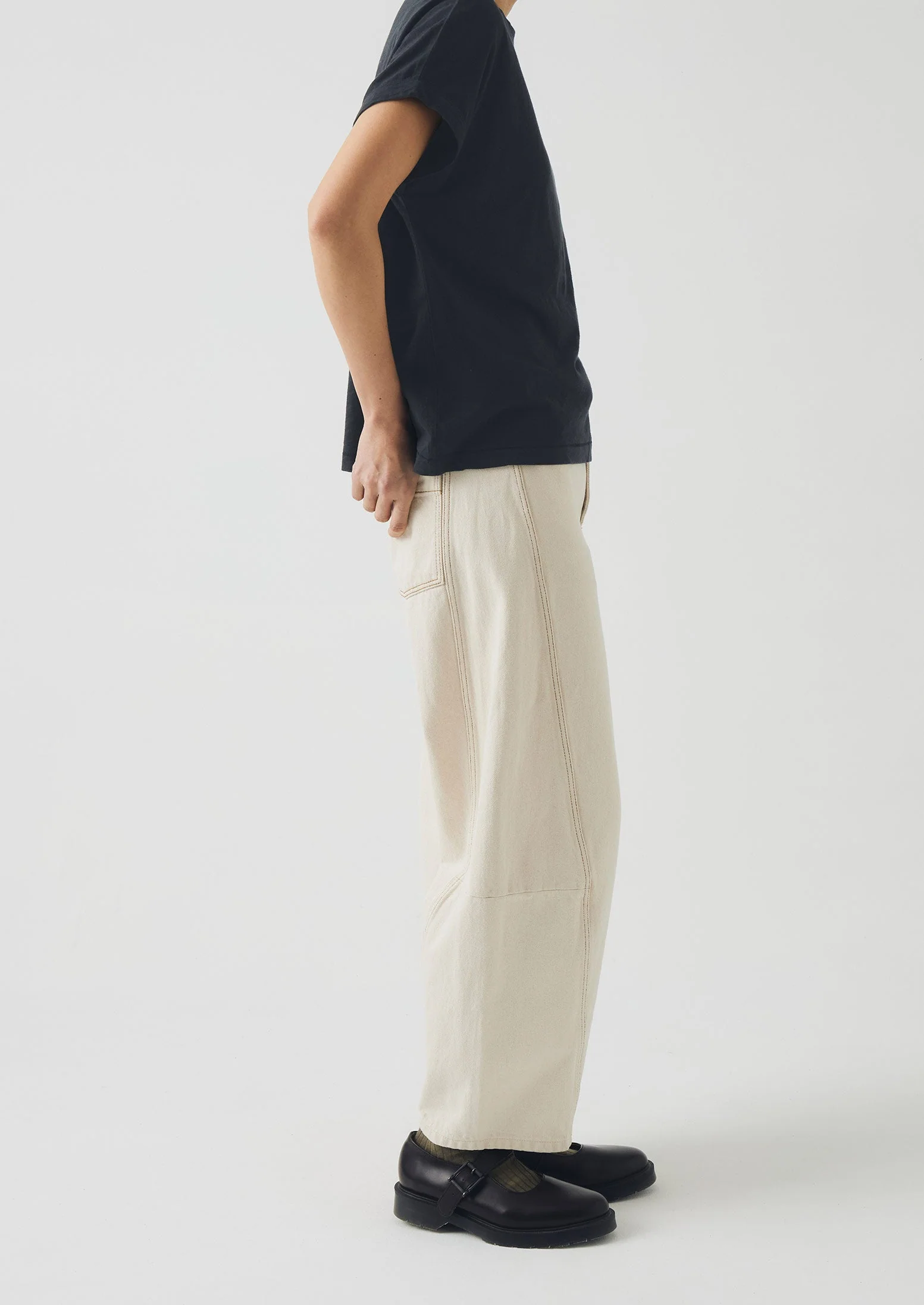 Alda Organic Cotton Easy Tee | Coal - Image 3