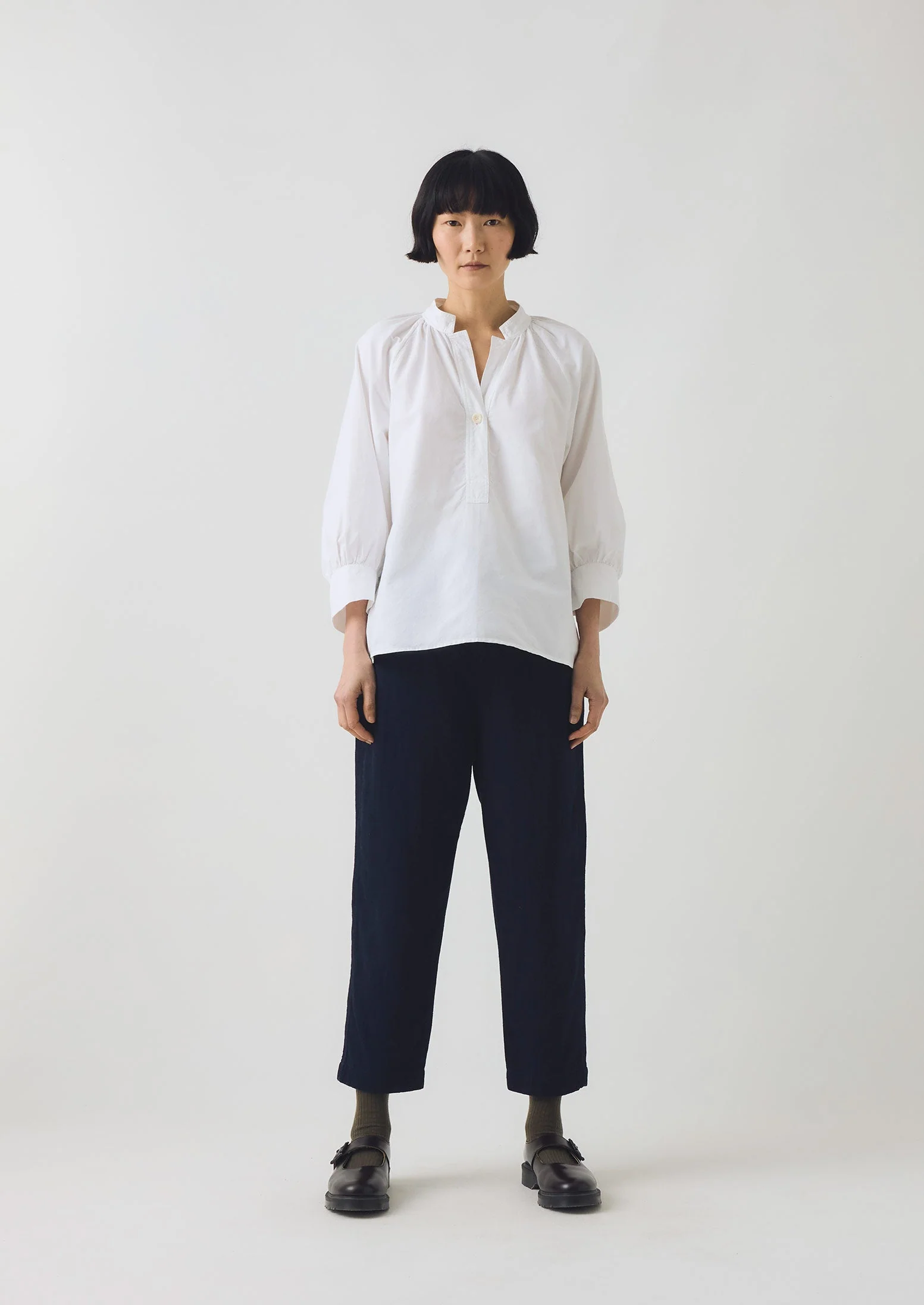 Alix Indigo Twill Trousers | Indigo - Image 3
