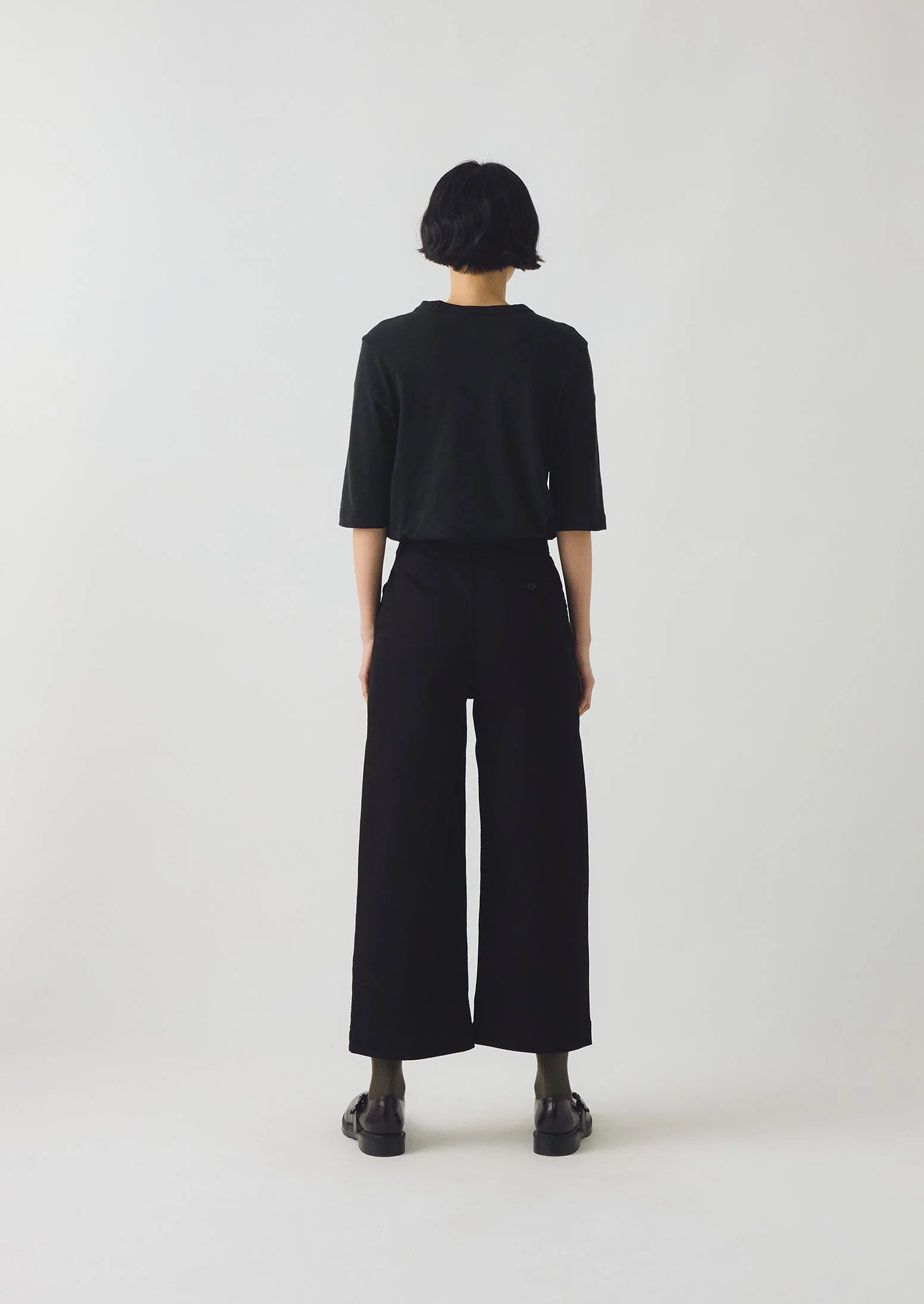 Annie Organic Denim Side Button Jeans | Black - Image 4