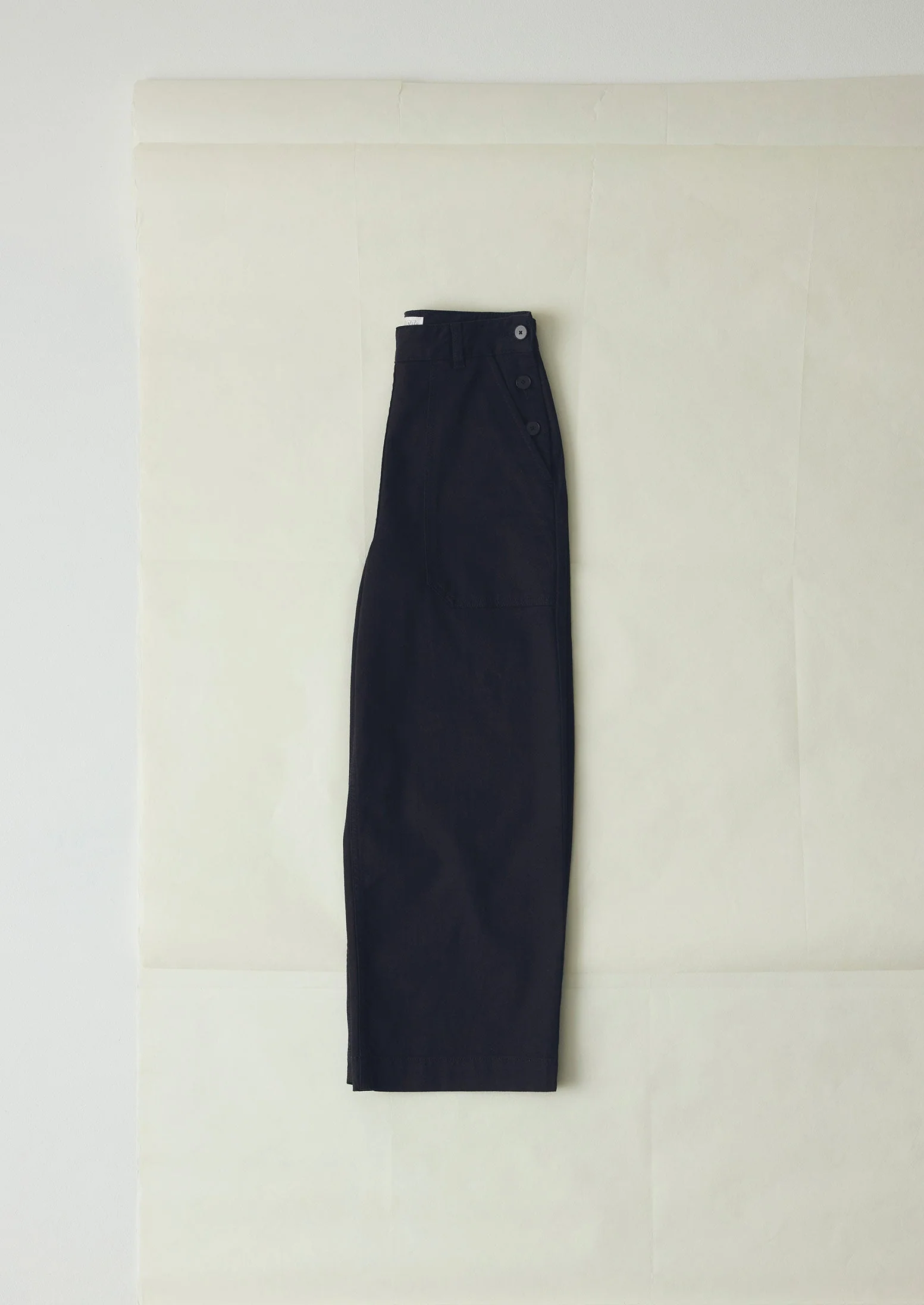 Annie Organic Denim Side Button Jeans | Black - Image 5