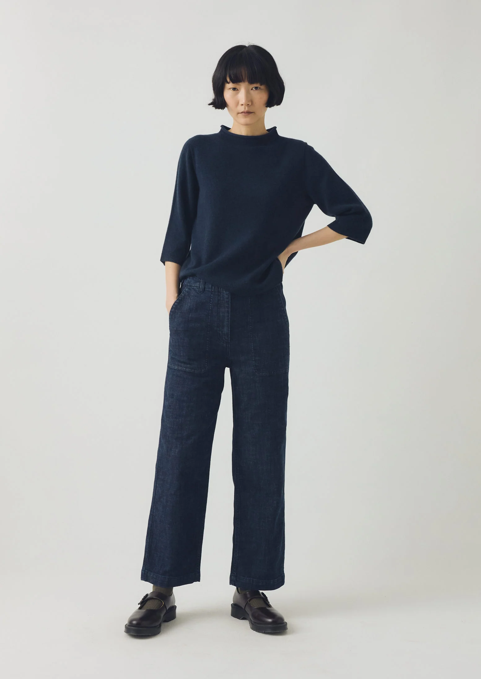 Ashley Organic Cropped Jeans | Indigo - Image 4