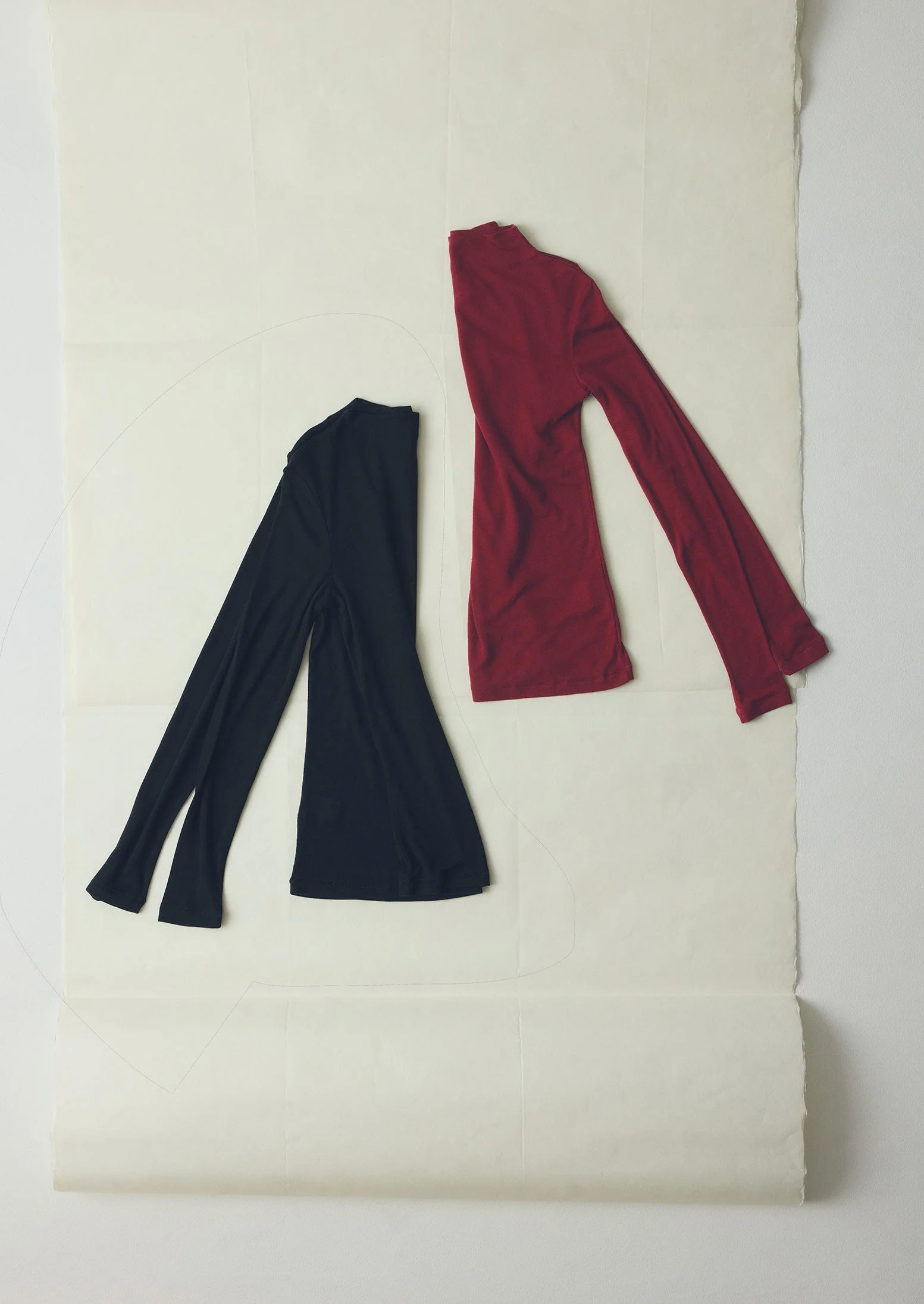 Aster High Neck Wool Lyocell Tee | Black - Image 5