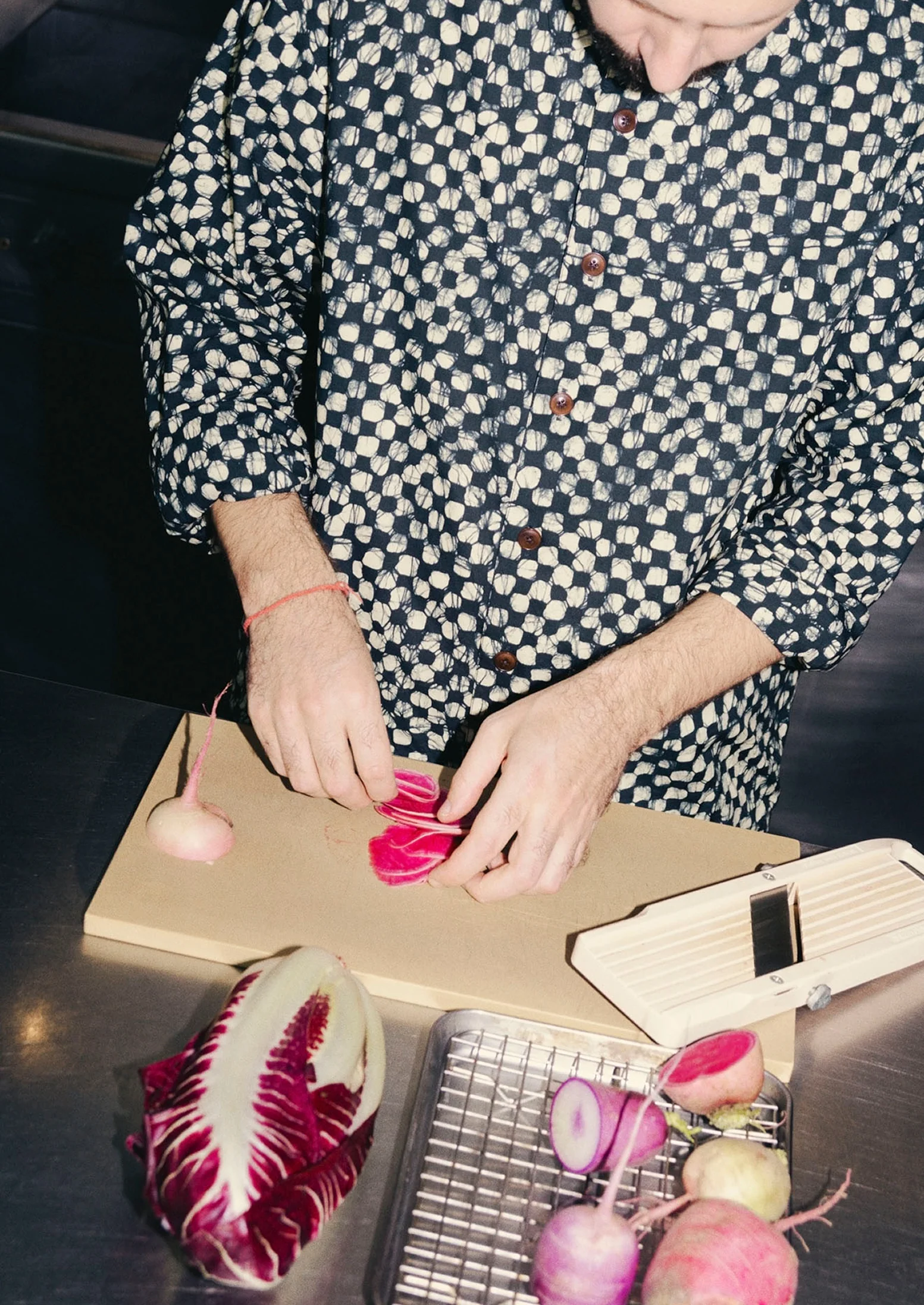 Batik Cook Check Shirt | Oil Green - Image 7