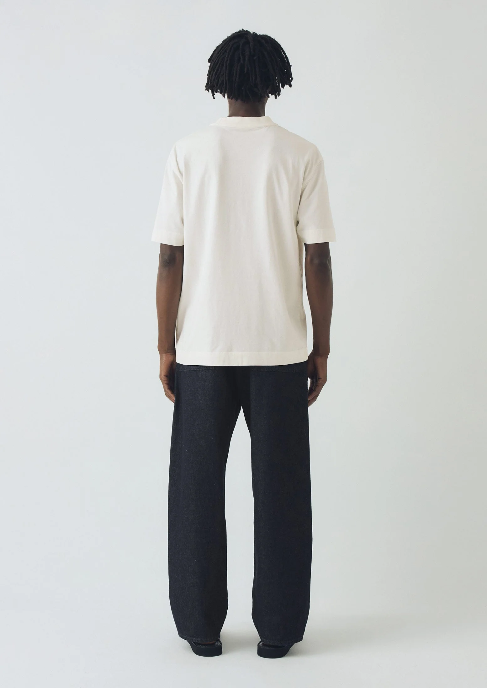 Cotton Relaxed Tee | Paper White - Image 4