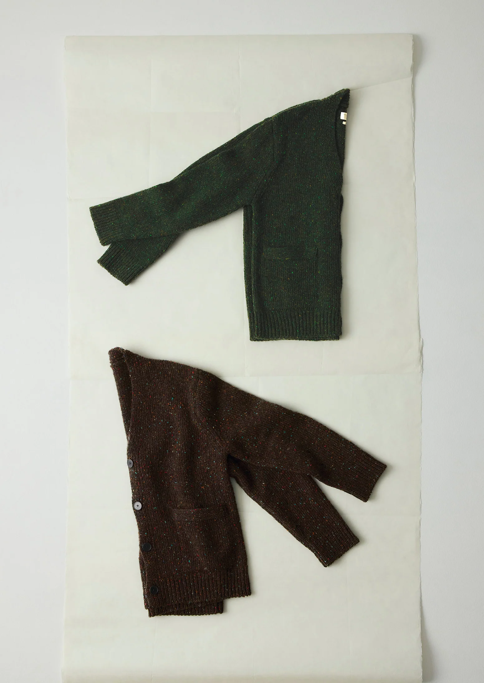 Donegal Wool V-Neck Cardigan | Bark - Image 5