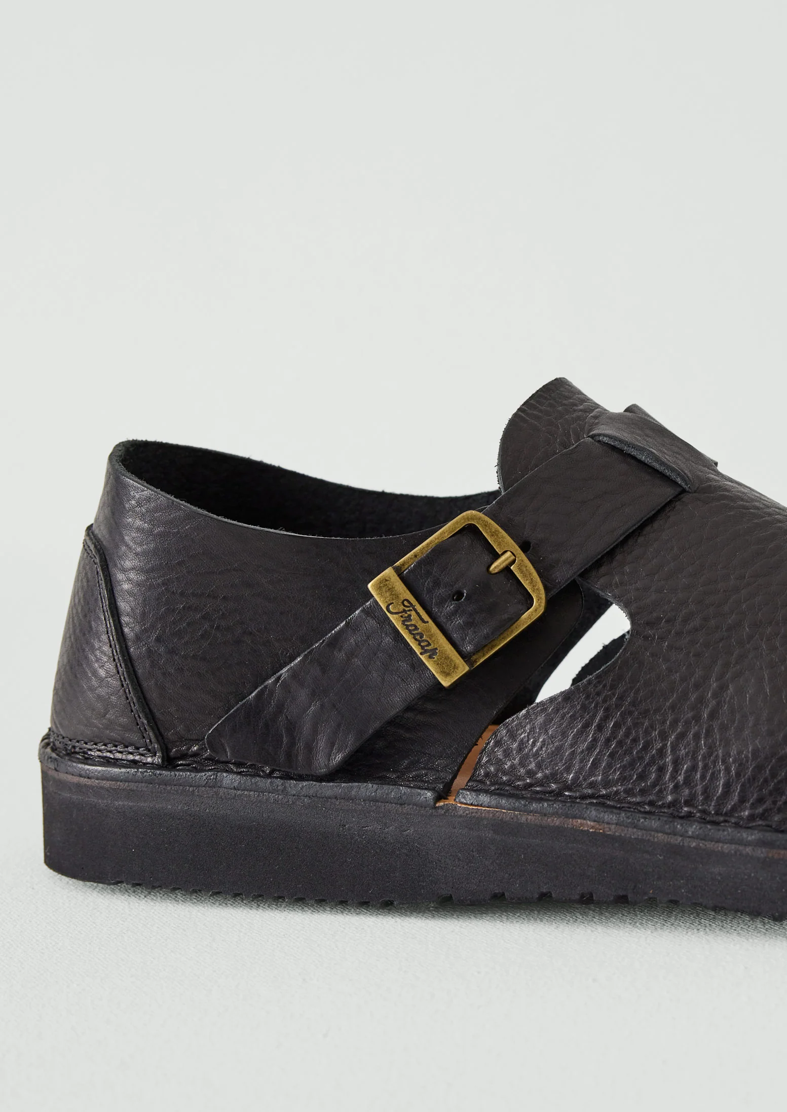 Fracap Leather Shoes | Black - Image 4