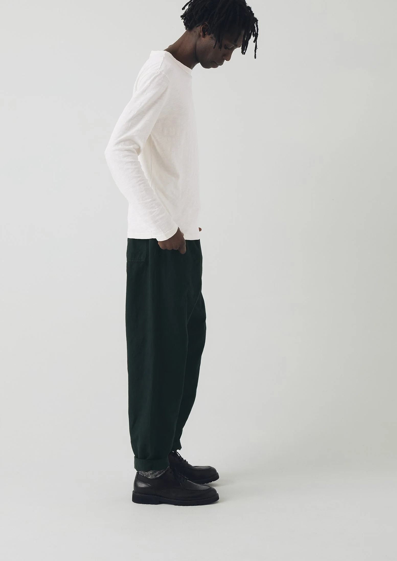 Frank Cotton Long Sleeve Tee | Chalk - Image 3