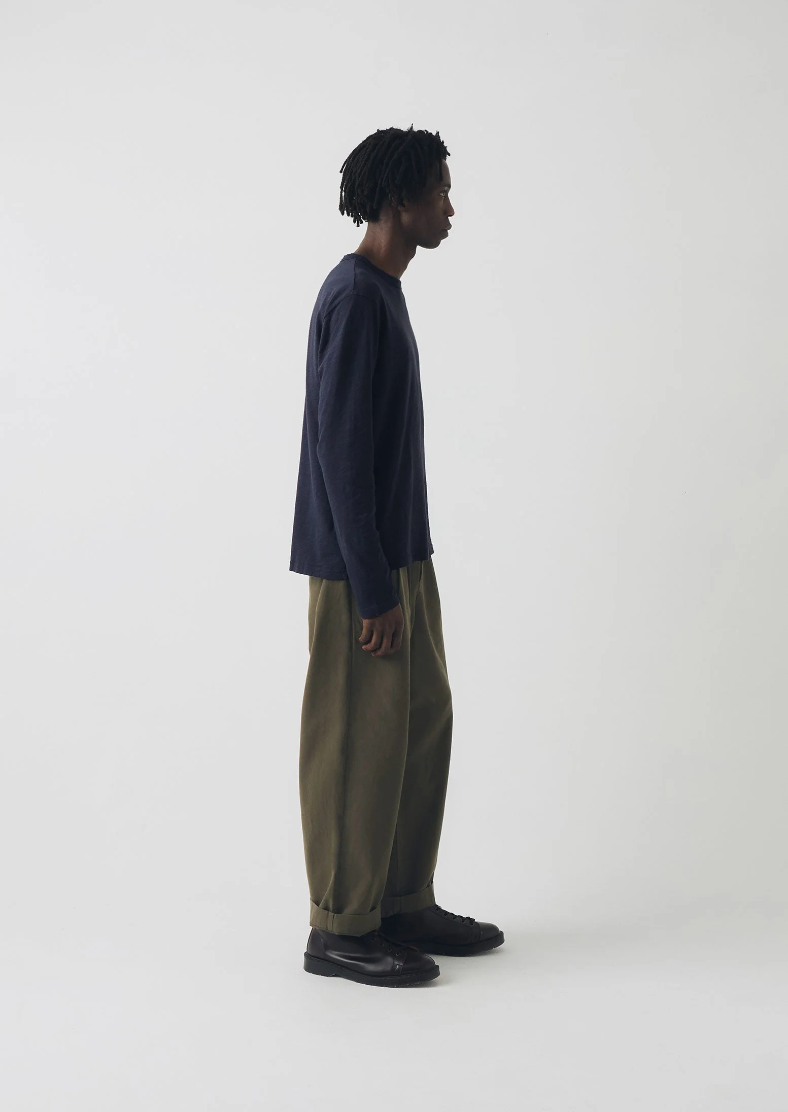 Frank Cotton Long Sleeve Tee | Prussian Blue - Image 3