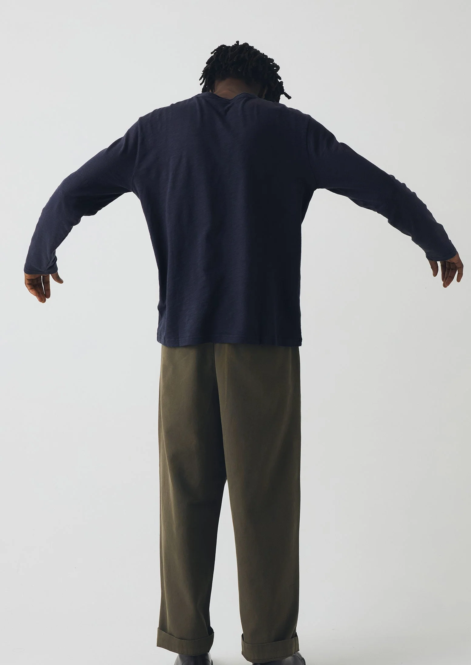 Frank Cotton Long Sleeve Tee | Prussian Blue - Image 4