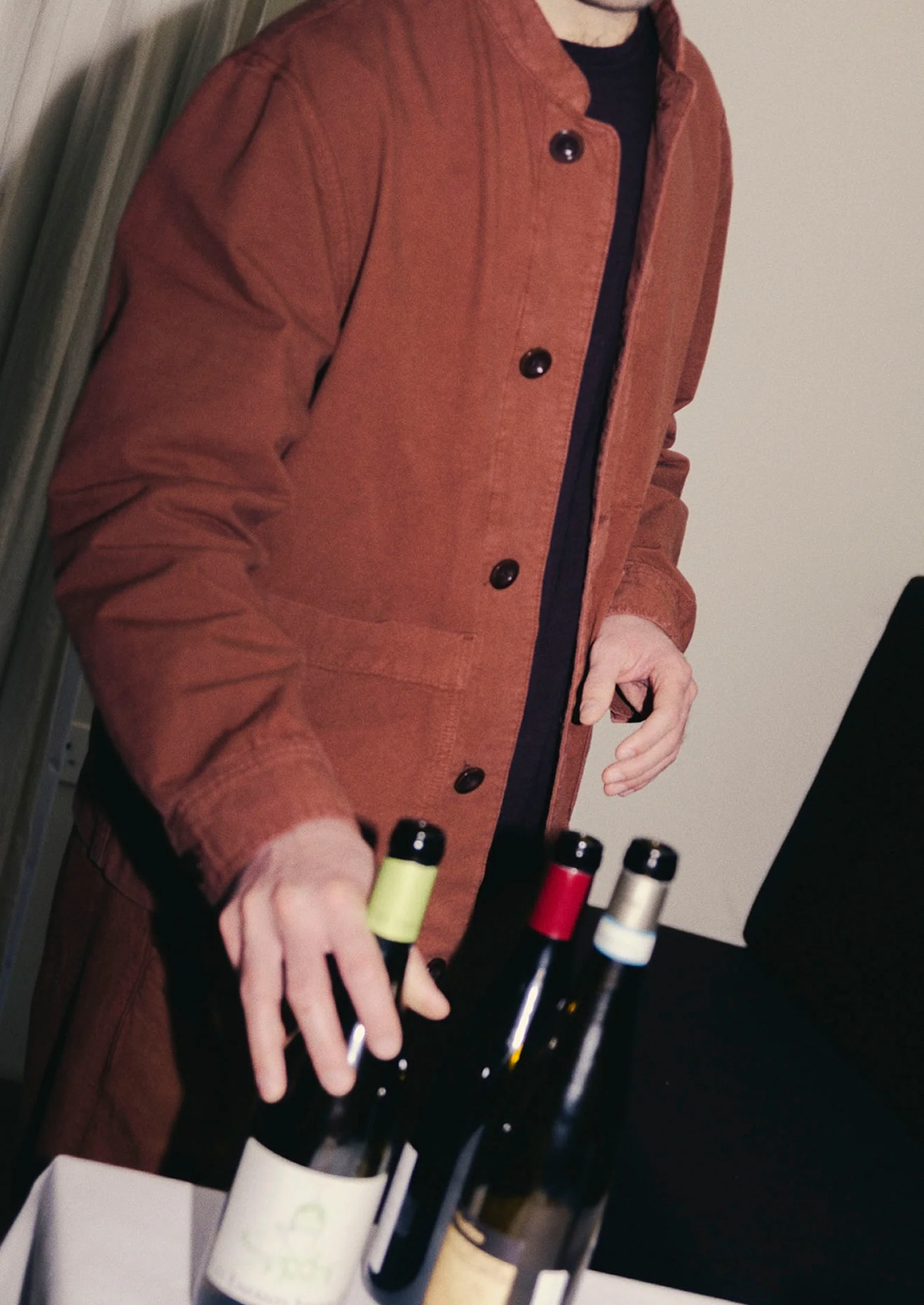 Garment Dyed Cotton Canvas Stand Collar Jacket | Cinnamon - Image 8