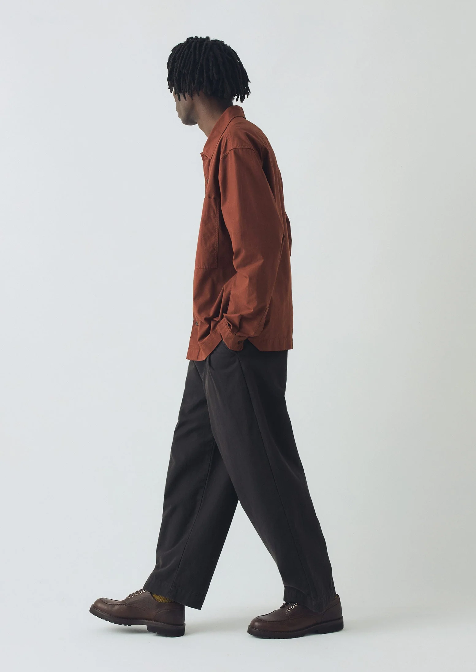 Garment Dyed Oxford Shirt | Cinnamon - Image 5