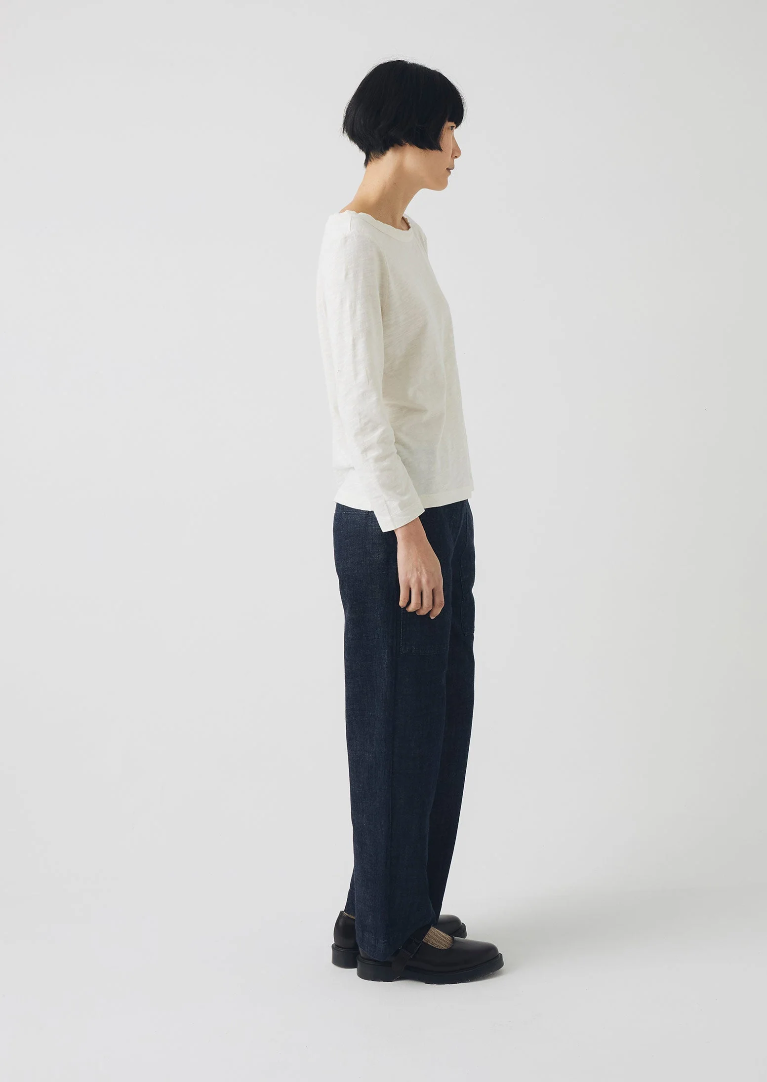 Indigo Denim Workwear Trousers | Indigo - Image 3