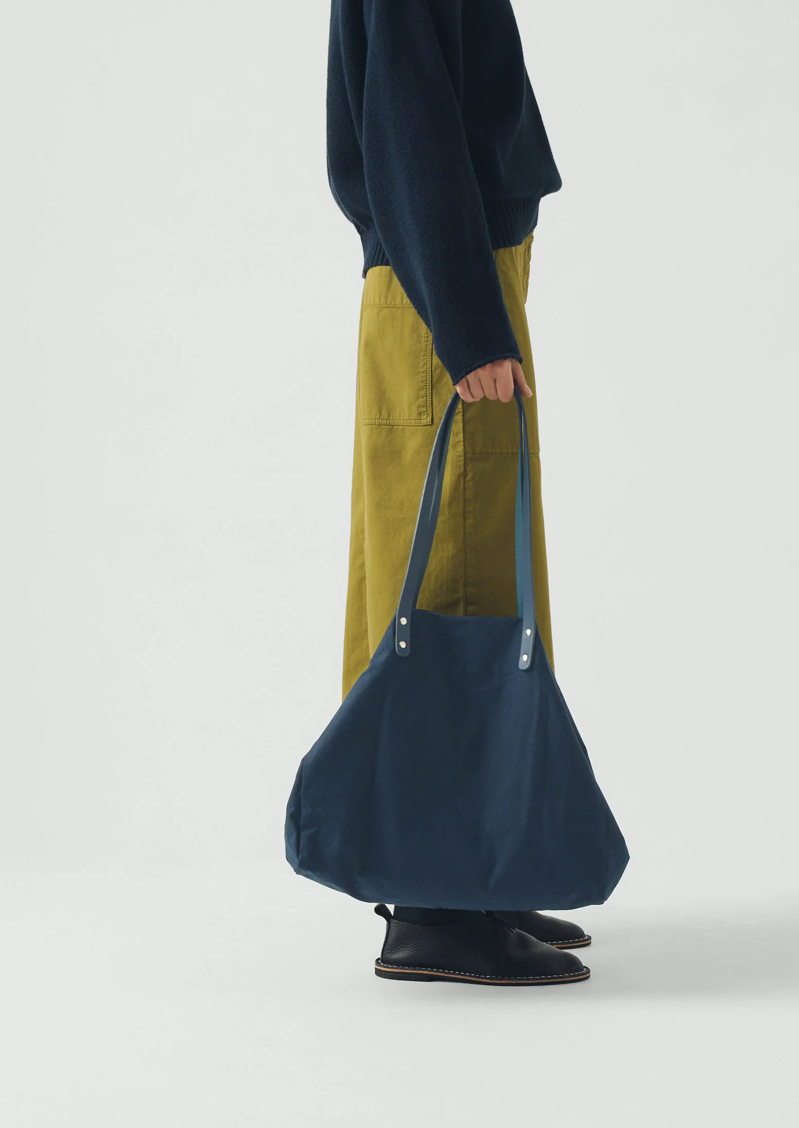 Kate Sheridan Waxed Canvas Tote | Midnight - Image 3