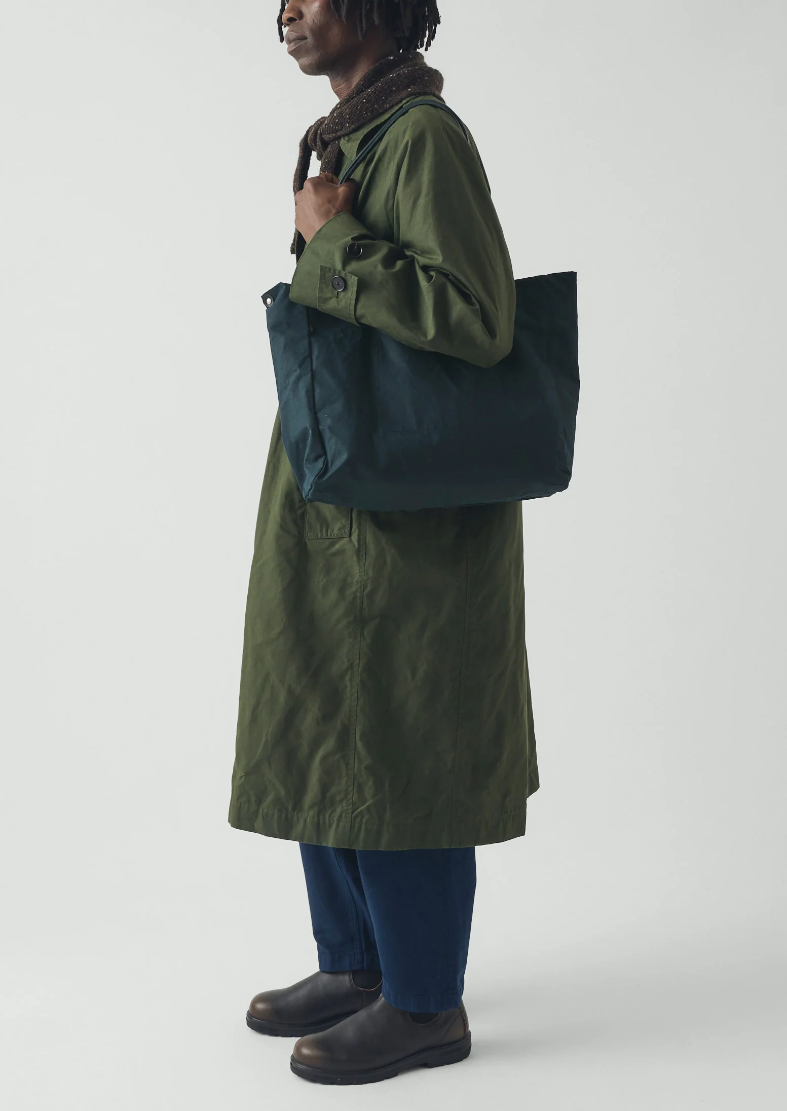 Kate Sheridan Waxed Canvas Tote | Midnight - Image 4