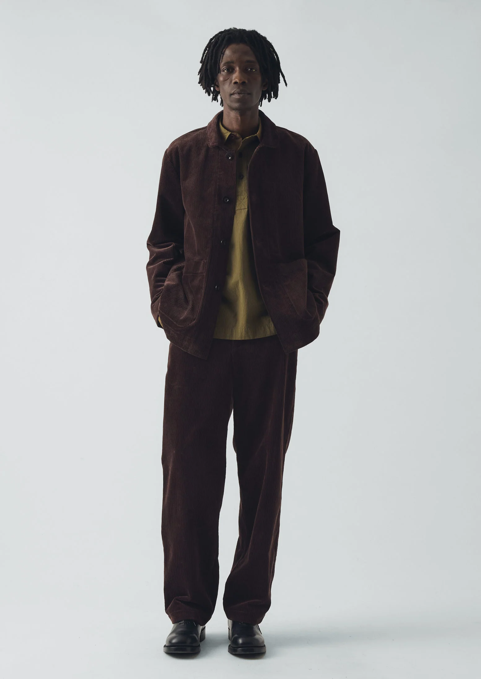 Organic Cord Chore Jacket | Java - Image 4