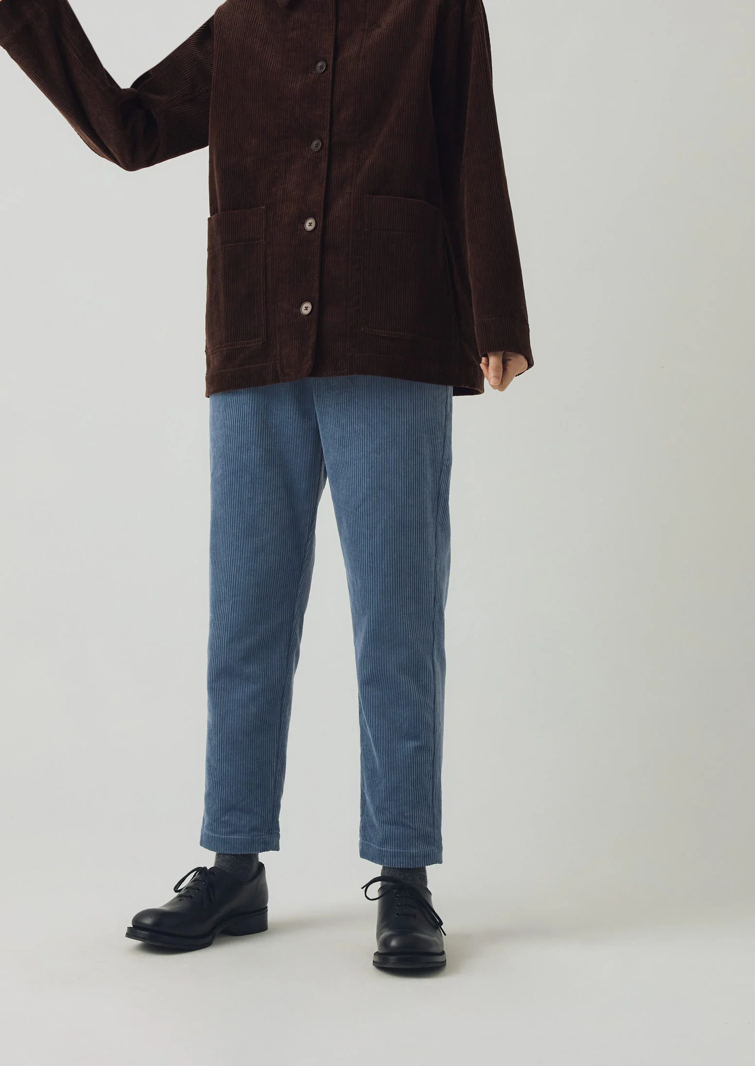 Patch Pocket Organic Cord Jacket | Java - Image 3