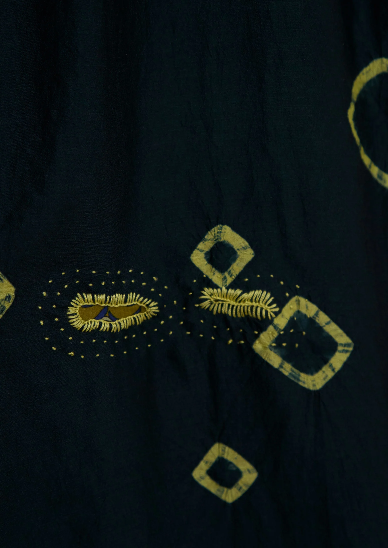 Renewed Hand Shibori Silk Dress XS (115) | Multi - Image 5