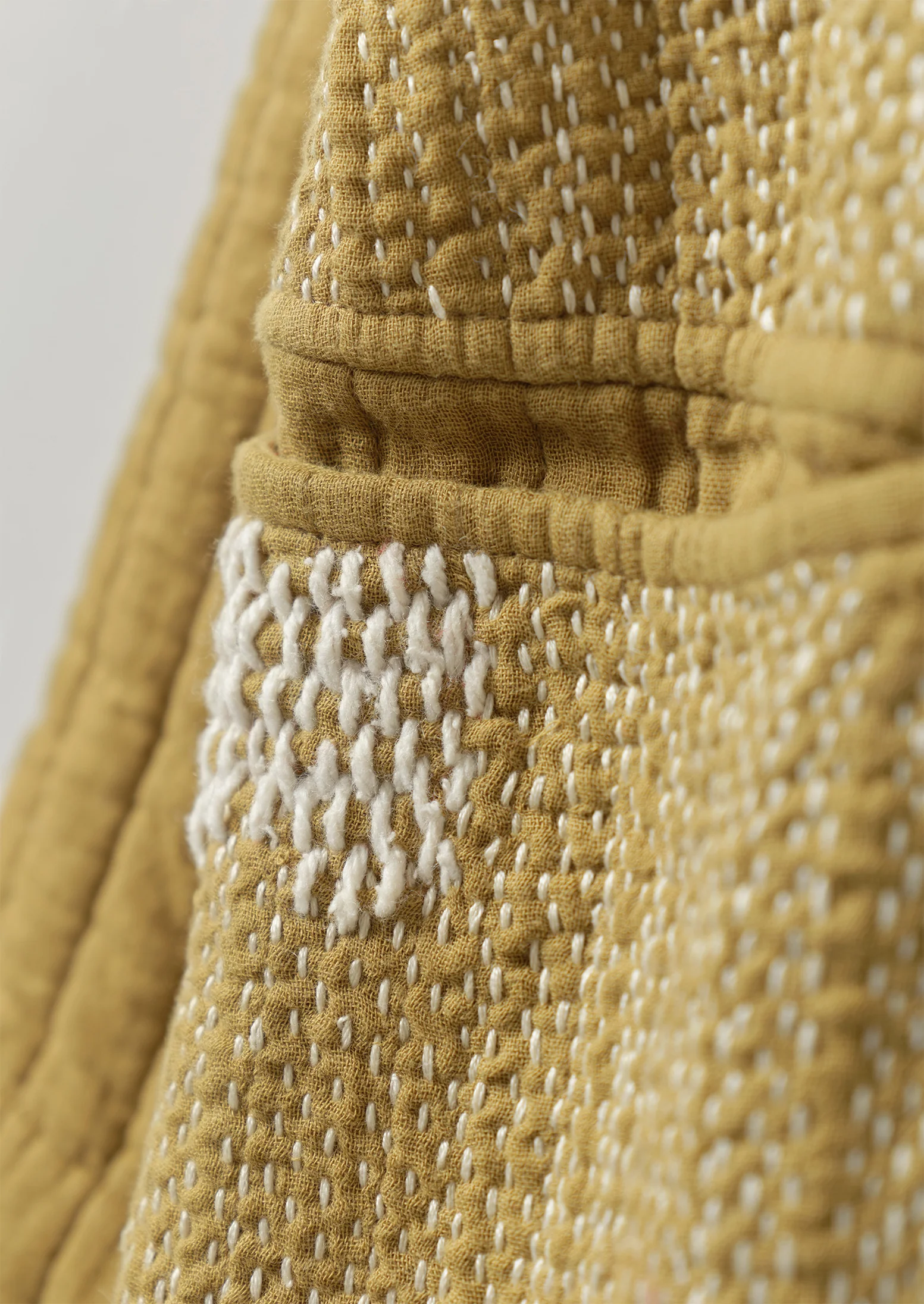 Renewed Quilted Cotton Jacket by Meta Struycken Size XXS/XS (13) | Soft Olive - Image 3