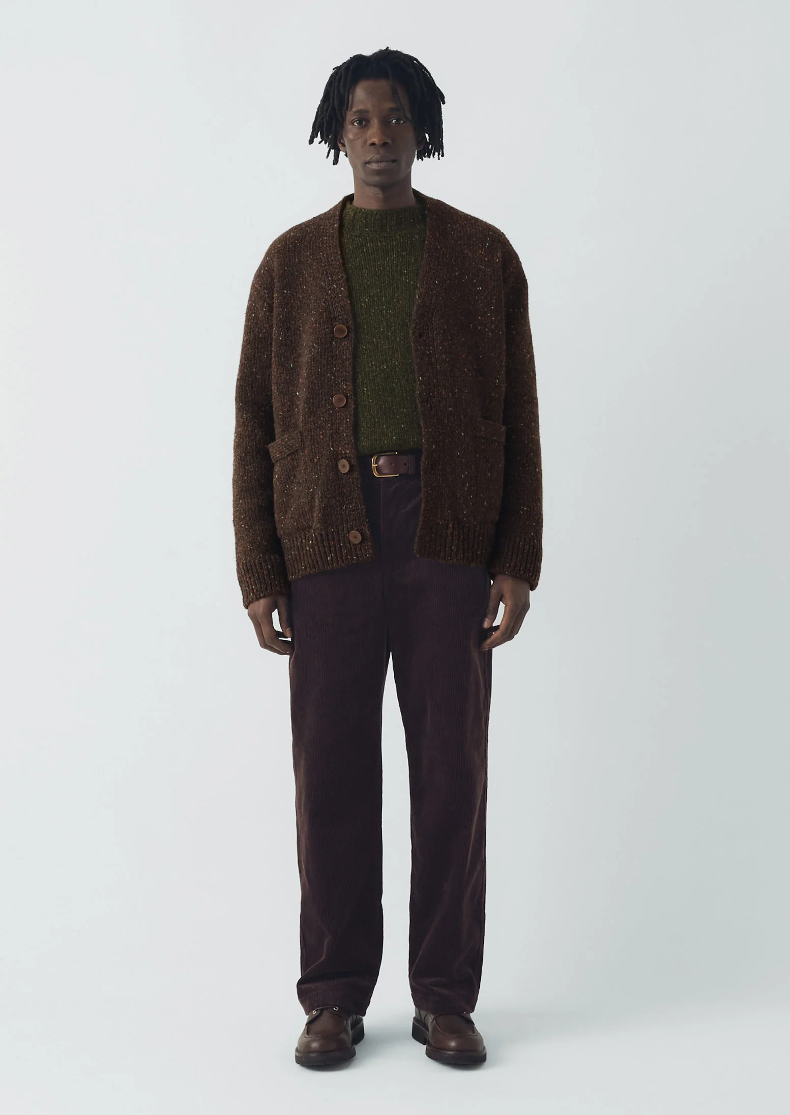 Rory Organic Cord Trousers | Java - Image 3