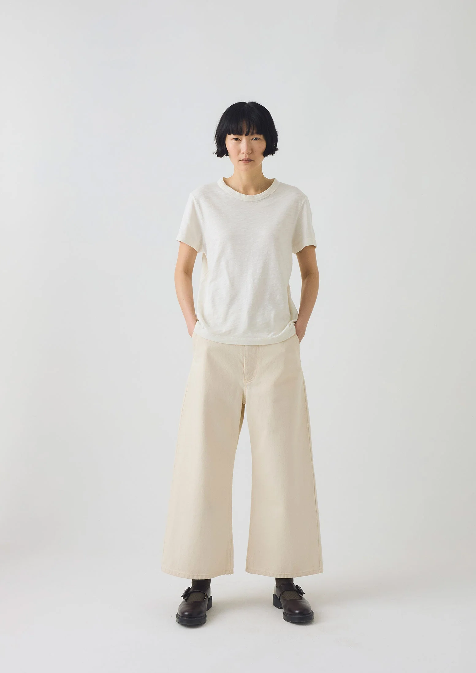 Sadie Organic Cotton Boy Tee | Chalk - Image 3