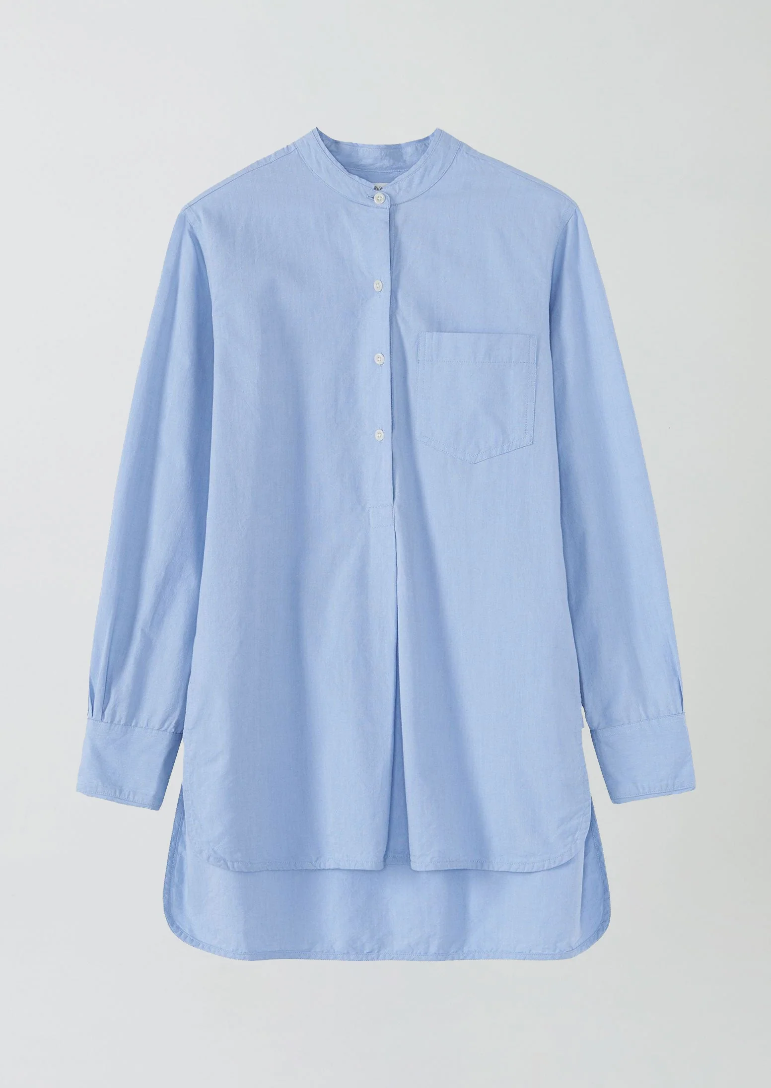 Taro Cotton Oxford Long Shirt | Chambray - Image 6