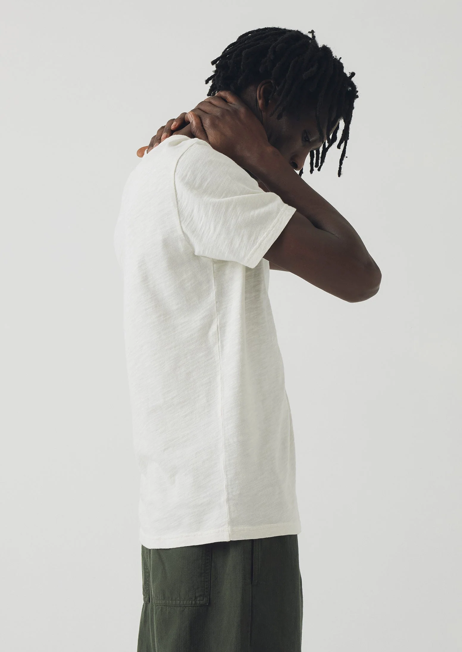 Theo Organic Cotton Short Sleeve Tee | Chalk - Image 3