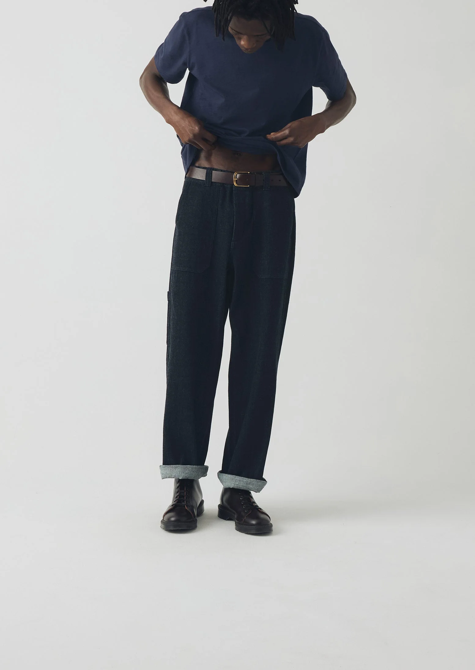 Theo Organic Cotton Short Sleeve Tee | Prussian Blue - Image 3