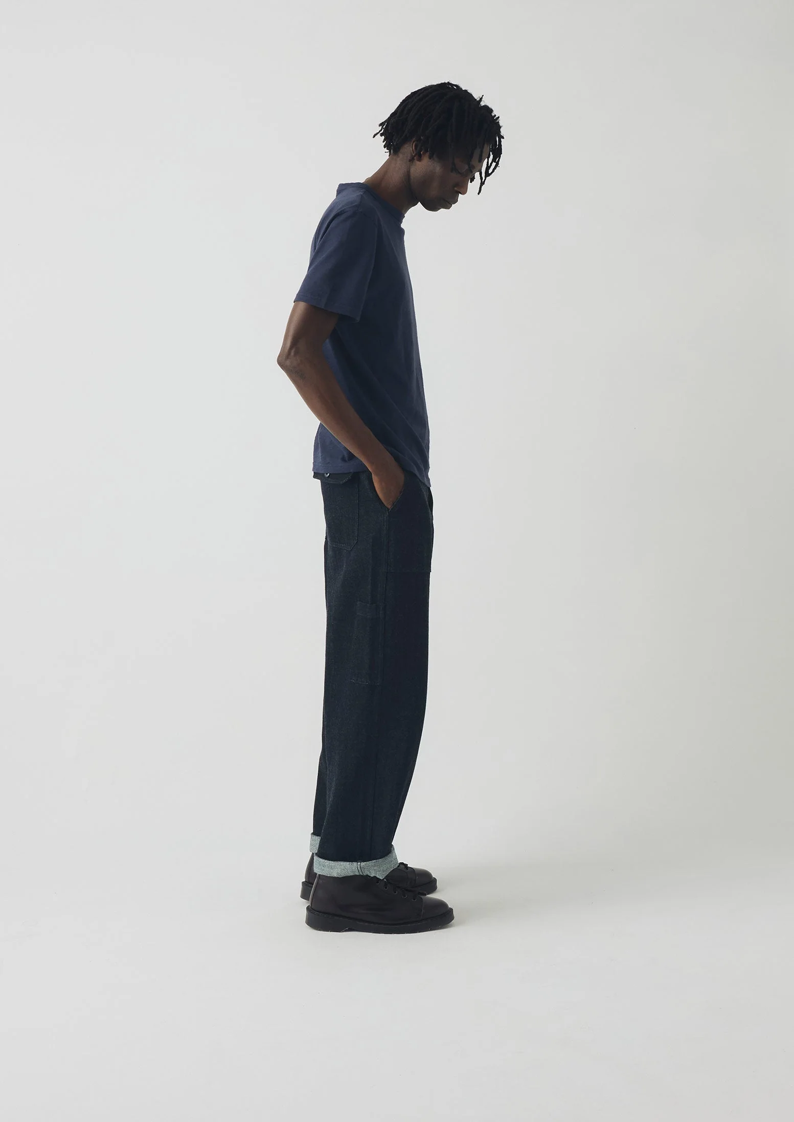 Theo Organic Cotton Short Sleeve Tee | Prussian Blue - Image 4