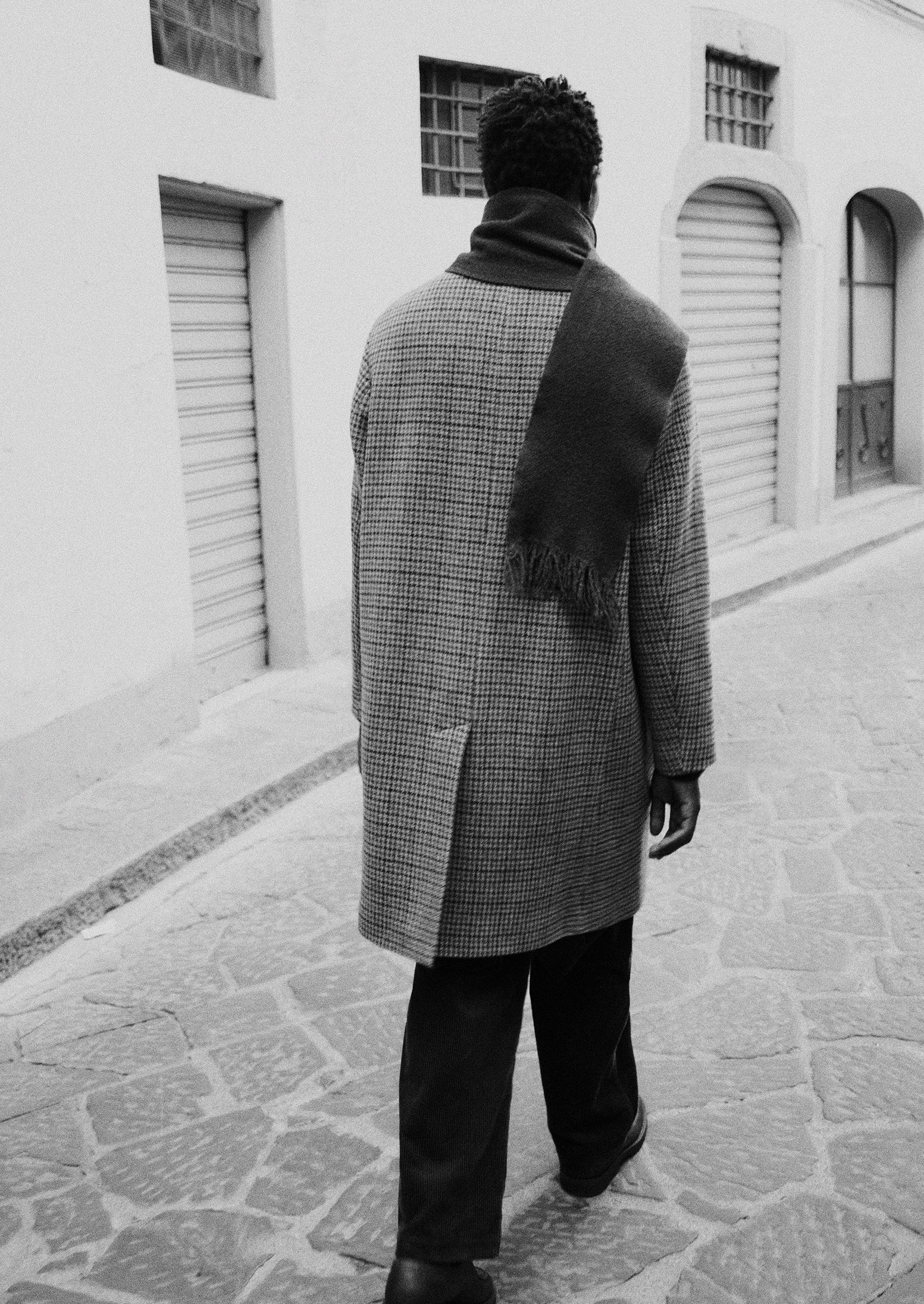 Vibrant Check Wool Overcoat | Umber Multi - Image 3