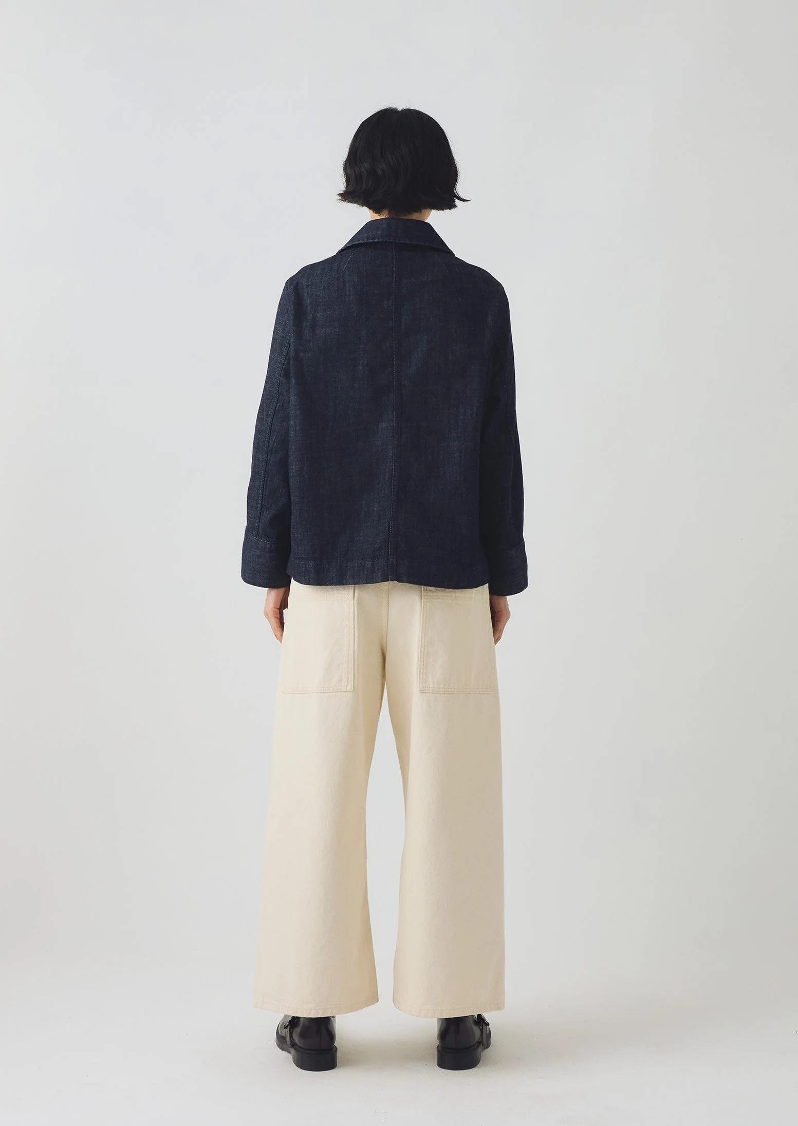 Wide Sleeve Organic Indigo Denim Jacket | Indigo - Image 5